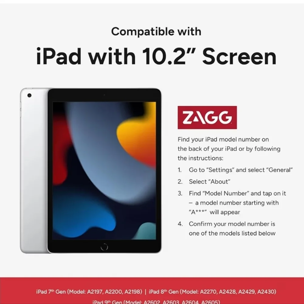 Wireless Keyboard For Ipad 7,8,9 Gen